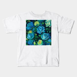 Van Gogh Roses Pattern 5 Kids T-Shirt